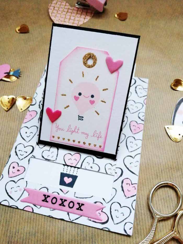 Valentin napi képeslap - Scrapbook webáruház